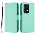 For Honor 200 Lite Global Skin Feel Solid Color Leather Phone Case with Lanyard(Mint Green) - 2