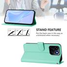 For Honor 200 Smart Skin Feel Solid Color Leather Phone Case with Lanyard(Mint Green) - 3