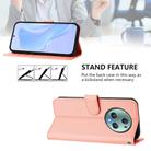 For Honor Magic5 Pro Skin Feel Solid Color Leather Phone Case with Lanyard(Pink) - 3