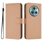 For Honor Magic5 Pro Skin Feel Solid Color Leather Phone Case with Lanyard(Nude) - 2