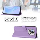 For Honor Magic6 Skin Feel Solid Color Leather Phone Case with Lanyard(Lavender Purple) - 3