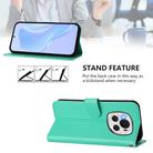 For Honor Magic6 Skin Feel Solid Color Leather Phone Case with Lanyard(Green) - 3