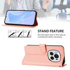 For Honor Magic6 Pro Skin Feel Solid Color Leather Phone Case with Lanyard(Pink) - 3