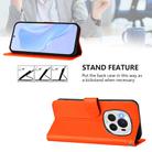 For Honor Magic6 Pro Skin Feel Solid Color Leather Phone Case with Lanyard(Orange) - 3