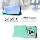 For Honor Magic6 Pro Skin Feel Solid Color Leather Phone Case with Lanyard(Mint Green) - 3