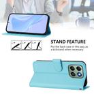 For Honor X6b 4G Skin Feel Solid Color Leather Phone Case with Lanyard(Sky Blue) - 3