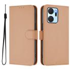 For Honor X7a 4G / Play7T 5G Skin Feel Solid Color Leather Phone Case with Lanyard(Nude) - 2
