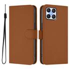For Honor X8 4G / X30i / Play6T Pro Skin Feel Solid Color Leather Phone Case with Lanyard(Brown) - 2