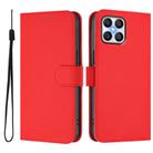 For Honor X8 4G / X30i / Play6T Pro Skin Feel Solid Color Leather Phone Case with Lanyard(Red) - 2