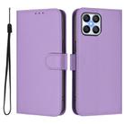 For Honor X8 4G / X30i / Play6T Pro Skin Feel Solid Color Leather Phone Case with Lanyard(Lavender Purple) - 2