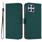 For Honor X8 4G / X30i / Play6T Pro Skin Feel Solid Color Leather Phone Case with Lanyard(Dark Green) - 2