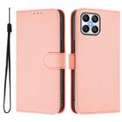 For Honor X8 5G / X6 4G / 70 Lite 5G Skin Feel Solid Color Leather Phone Case with Lanyard(Pink) - 2