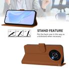 For Honor X30 5G / X9 5G / X9 4G Skin Feel Solid Color Leather Phone Case with Lanyard(Brown) - 3