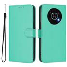 For Honor X30 5G / X9 5G / X9 4G Skin Feel Solid Color Leather Phone Case with Lanyard(Green) - 2