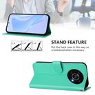 For Honor X30 5G / X9 5G / X9 4G Skin Feel Solid Color Leather Phone Case with Lanyard(Green) - 3