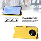 For Honor X30 5G / X9 5G / X9 4G Skin Feel Solid Color Leather Phone Case with Lanyard(Lemon Yellow) - 3