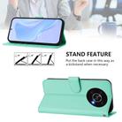 For Honor X30 5G / X9 5G / X9 4G Skin Feel Solid Color Leather Phone Case with Lanyard(Mint Green) - 3