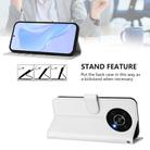 For Honor X30 5G / X9 5G / X9 4G Skin Feel Solid Color Leather Phone Case with Lanyard(White) - 3
