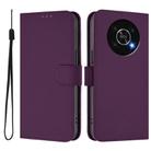 For Honor X30 5G / X9 5G / X9 4G Skin Feel Solid Color Leather Phone Case with Lanyard(Violet) - 2
