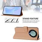 For Honor X40 / X9a / Magic5 Lite Skin Feel Solid Color Leather Phone Case with Lanyard(Nude) - 3