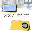 For Honor X40 / X9a / Magic5 Lite Skin Feel Solid Color Leather Phone Case with Lanyard(Lemon Yellow) - 3