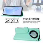 For Honor X40 / X9a / Magic5 Lite Skin Feel Solid Color Leather Phone Case with Lanyard(Mint Green) - 3