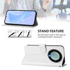 For Honor X40 / X9a / Magic5 Lite Skin Feel Solid Color Leather Phone Case with Lanyard(White) - 3
