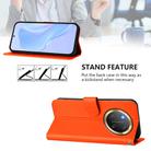 For Honor X9C 5G Global Skin Feel Solid Color Leather Phone Case with Lanyard(Orange) - 3