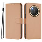 For Honor X9C 5G Global Skin Feel Solid Color Leather Phone Case with Lanyard(Nude) - 2