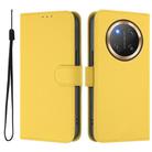 For Honor X9C 5G Global Skin Feel Solid Color Leather Phone Case with Lanyard(Lemon Yellow) - 2