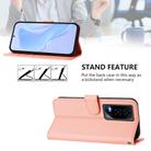 For Honor GT Skin Feel Solid Color Leather Phone Case with Lanyard(Pink) - 3