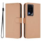 For Honor GT Skin Feel Solid Color Leather Phone Case with Lanyard(Nude) - 2