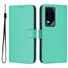 For Honor GT Skin Feel Solid Color Leather Phone Case with Lanyard(Green) - 2