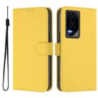 For Honor GT Skin Feel Solid Color Leather Phone Case with Lanyard(Lemon Yellow) - 2