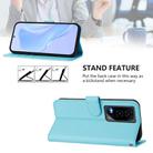 For Honor GT Skin Feel Solid Color Leather Phone Case with Lanyard(Sky Blue) - 3