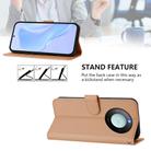 For Honor X9c Smart Global  Skin Feel Solid Color Leather Phone Case with Lanyard(Nude) - 3