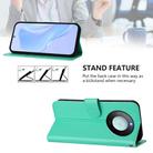 For Honor X9c Smart Global  Skin Feel Solid Color Leather Phone Case with Lanyard(Green) - 3