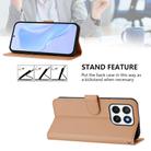 For Honor X8c 4G Global Skin Feel Solid Color Leather Phone Case with Lanyard(Nude) - 3
