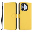 For Honor 400 Lite Skin Feel Solid Color Leather Phone Case with Lanyard(Lemon Yellow) - 2