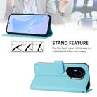 For Honor 400 Skin Feel Solid Color Leather Phone Case with Lanyard(Sky Blue) - 3