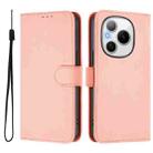 For Honor Power 5G Skin Feel Solid Color Leather Phone Case with Lanyard(Pink) - 2