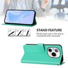 For Honor Power 5G Skin Feel Solid Color Leather Phone Case with Lanyard(Green) - 3