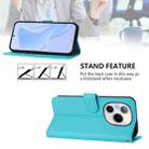 For Honor Power 5G Skin Feel Solid Color Leather Phone Case with Lanyard(Lake Blue) - 3