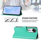 For Honor Play 60 5G Skin Feel Solid Color Leather Phone Case with Lanyard(Green) - 3
