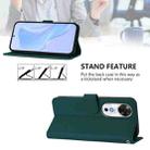 For Honor Play 60 5G Skin Feel Solid Color Leather Phone Case with Lanyard(Dark Green) - 3