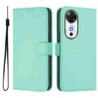 For Honor Play 60 5G Skin Feel Solid Color Leather Phone Case with Lanyard(Mint Green) - 2