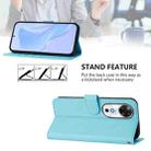 For Honor Play 60 5G Skin Feel Solid Color Leather Phone Case with Lanyard(Sky Blue) - 3