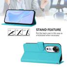 For Honor Play 60 5G Skin Feel Solid Color Leather Phone Case with Lanyard(Lake Blue) - 3