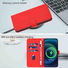 For Honor 400 Pro Global 160.8mm Skin Feel Solid Color Leather Phone Case with Lanyard(Red) - 3
