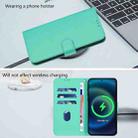 For Honor 400 Pro Global 160.8mm Skin Feel Solid Color Leather Phone Case with Lanyard(Green) - 3